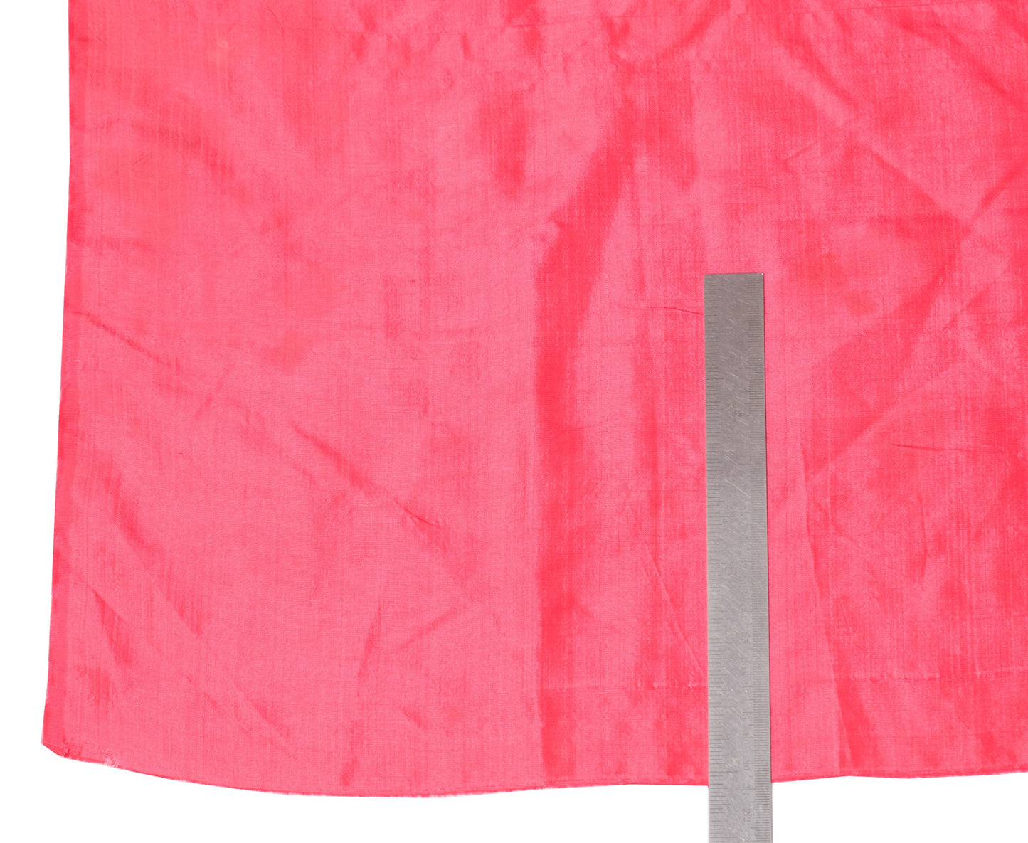 Sushila Vintage Pink Sari Remnant Scrap Multi-Purpose Pure Silk Craft Fabric