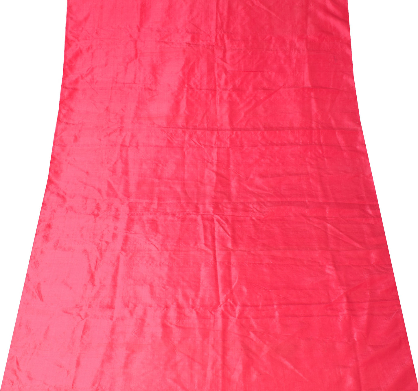 Sushila Vintage Pink Sari Remnant Scrap Multi-Purpose Pure Silk Craft Fabric