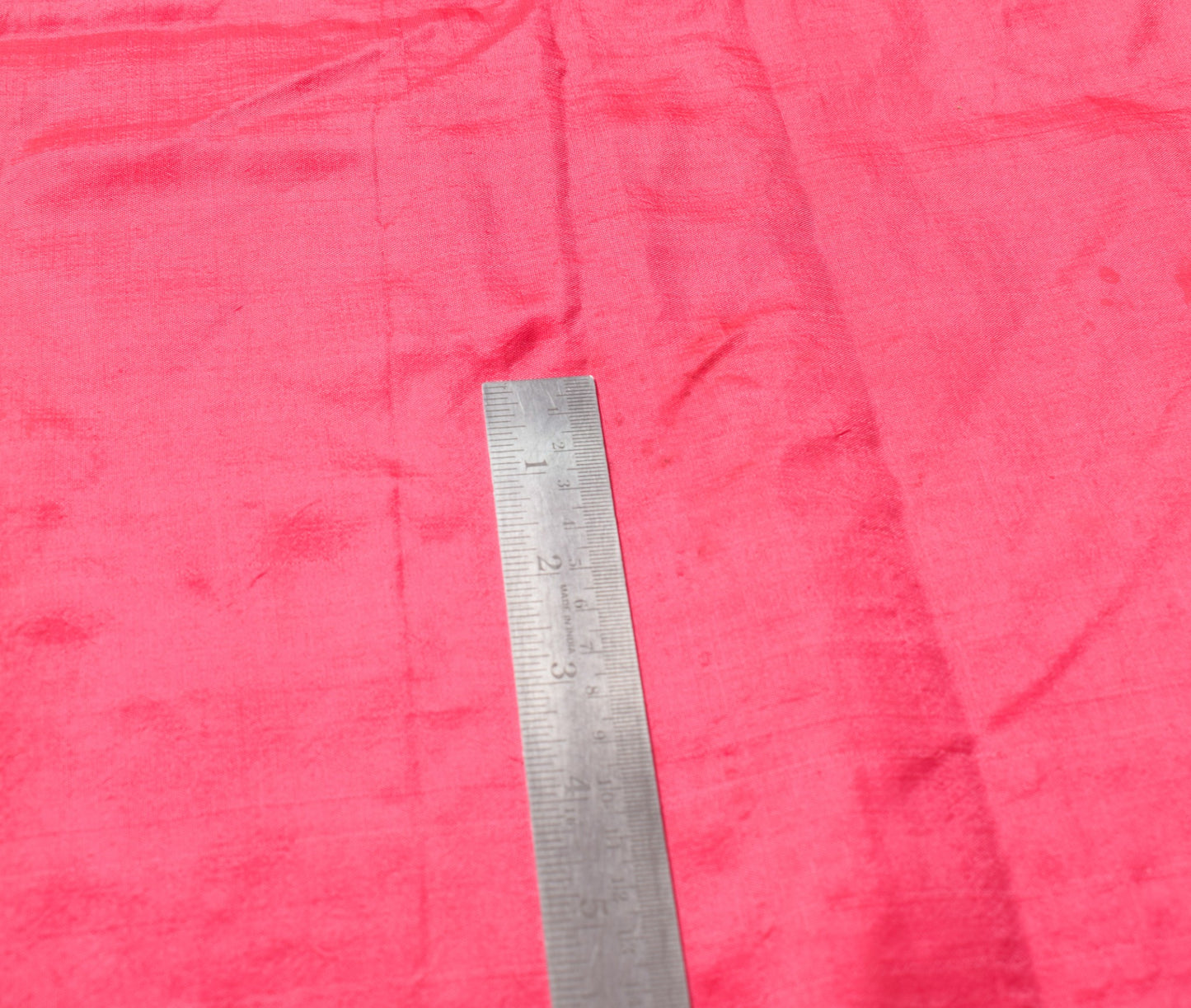 Sushila Vintage Pink Sari Remnant Scrap Multi-Purpose Pure Silk Craft Fabric