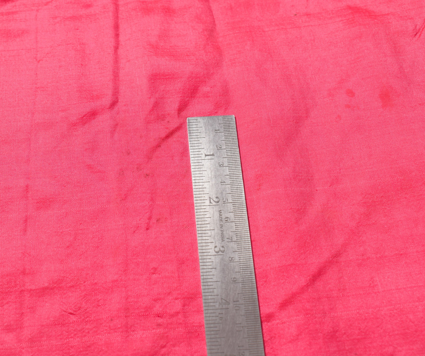 Sushila Vintage Pink Sari Remnant Scrap Multi-Purpose Pure Silk Craft Fabric