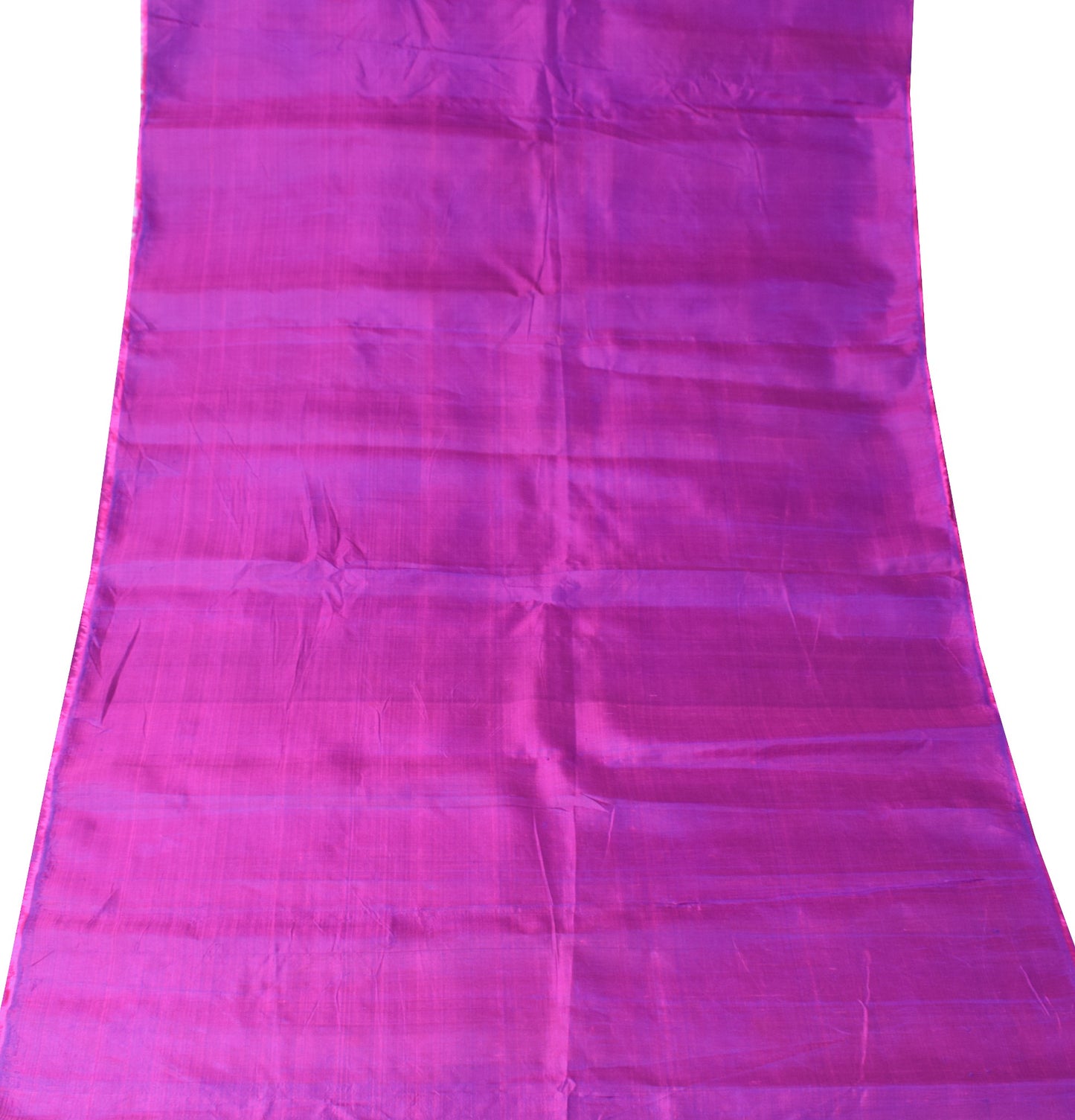 Sushila Vintage Purple Sari Remnant Scrap Multi-Purpose Pure Silk Craft Fabric