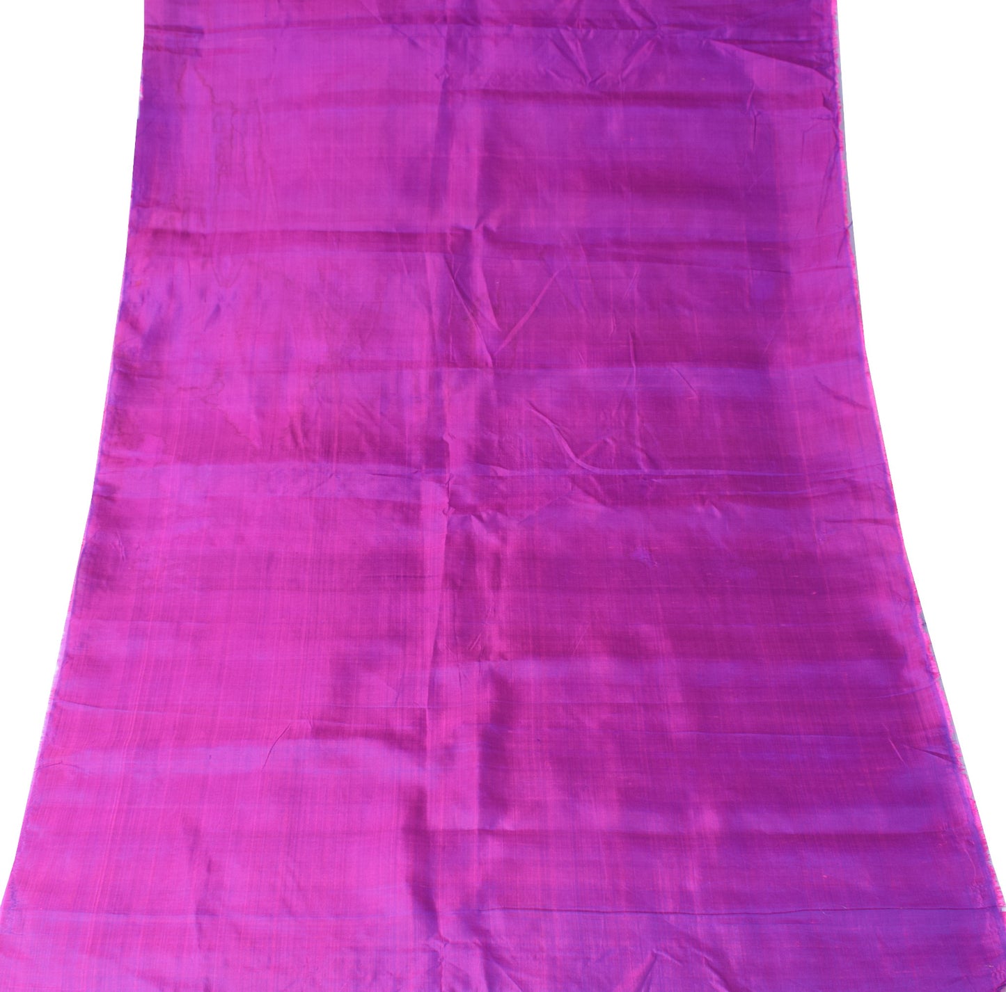 Sushila Vintage Purple Sari Remnant Scrap Multi-Purpose Pure Silk Craft Fabric