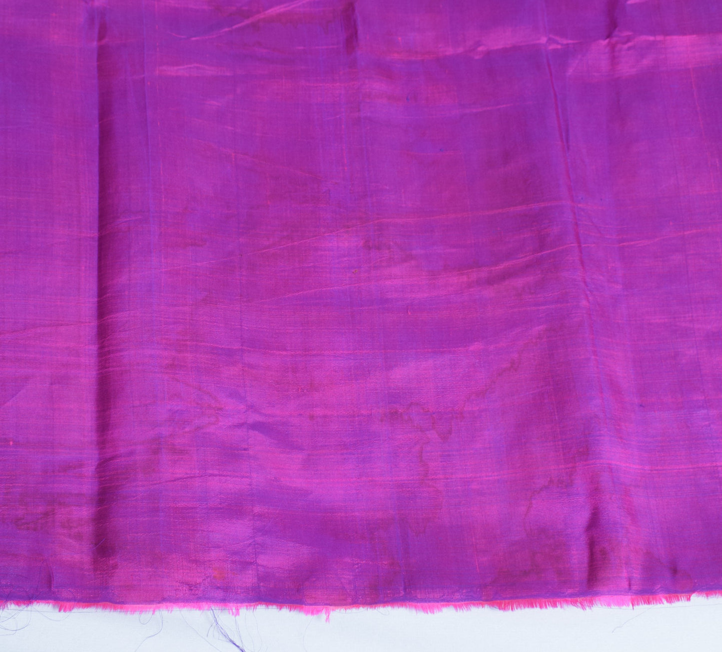 Sushila Vintage Purple Sari Remnant Scrap Multi-Purpose Pure Silk Craft Fabric
