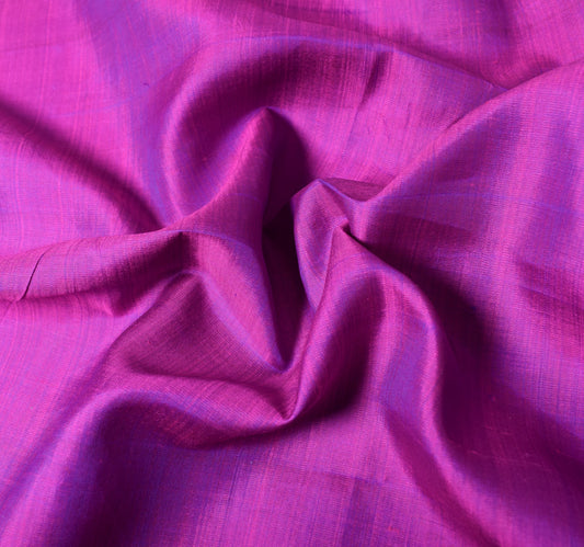 Sushila Vintage Purple Sari Remnant Scrap Multi-Purpose Pure Silk Craft Fabric