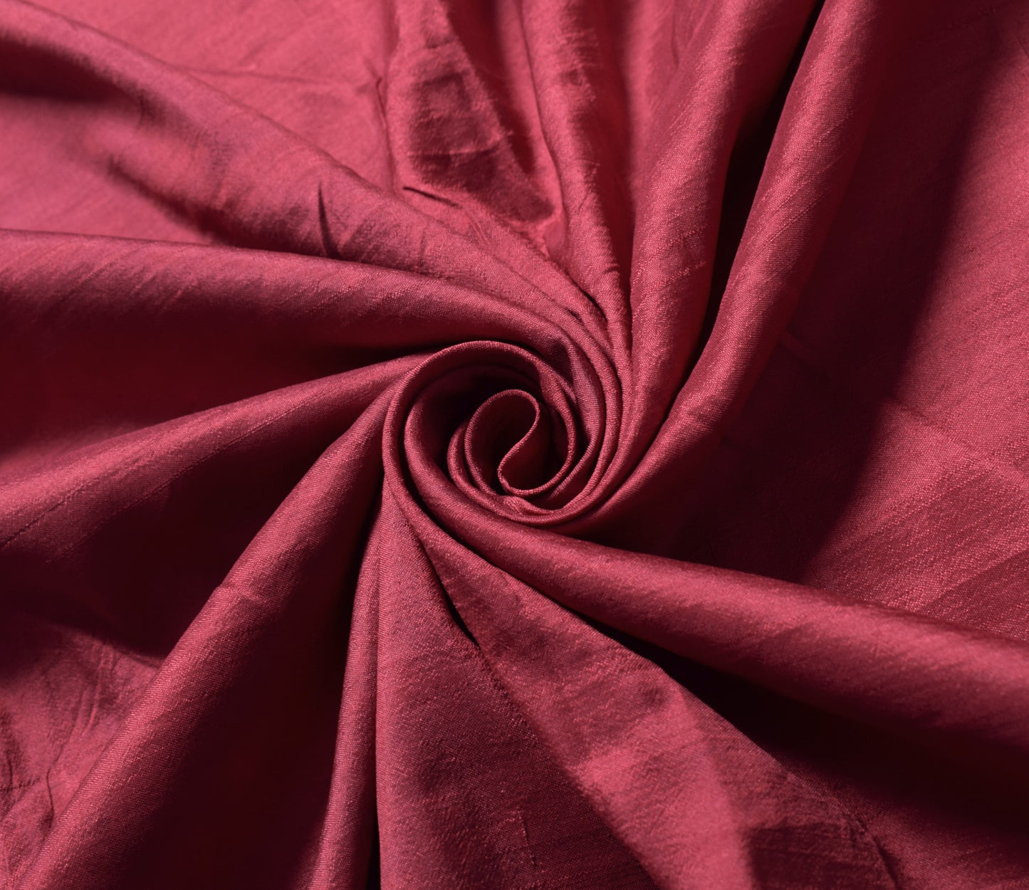 Sushila Vintage Maroon Sari Remnant Scrap Peacock Woven Pure Silk Craft Fabric