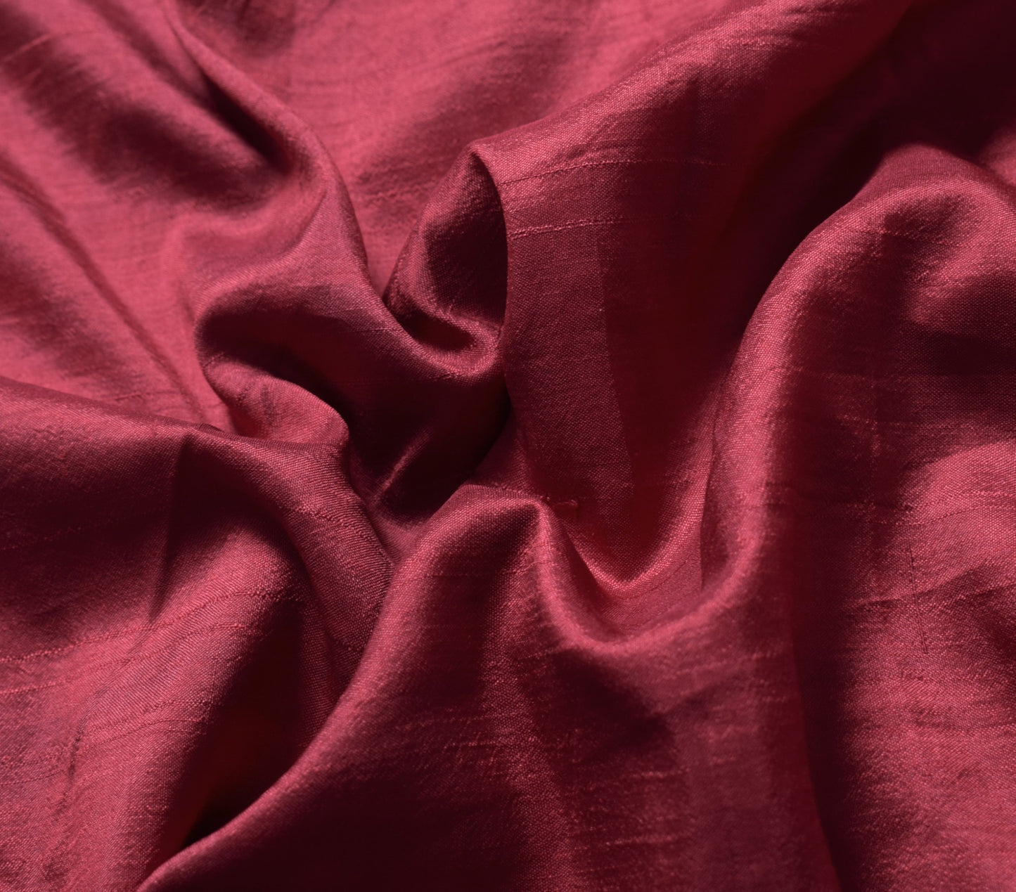 Sushila Vintage Maroon Sari Remnant Scrap Peacock Woven Pure Silk Craft Fabric