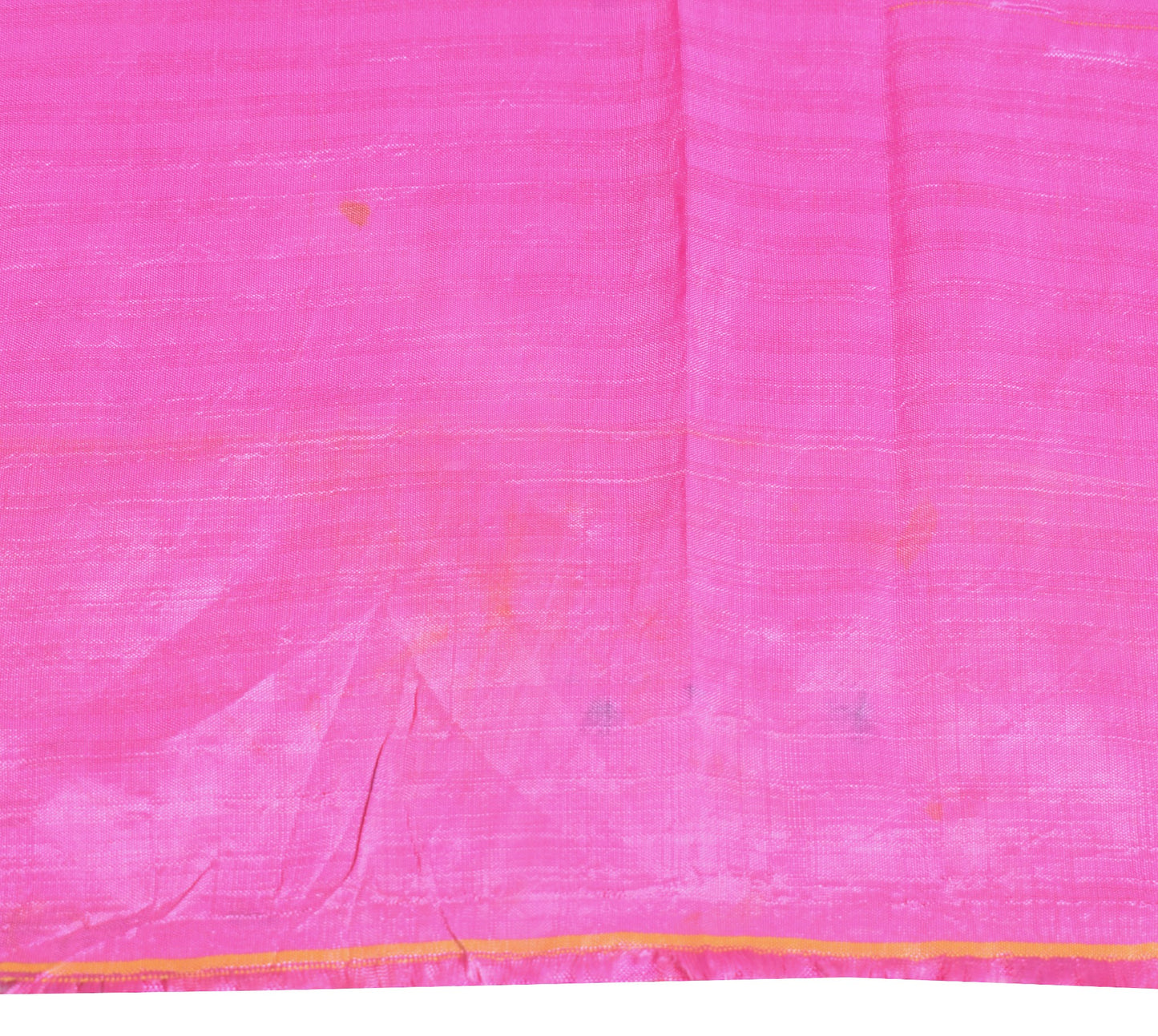 Sushila Vintage Fuchsia Pink Sari Remnant Scrap Pure Silk 4 Yard Craft Fabric
