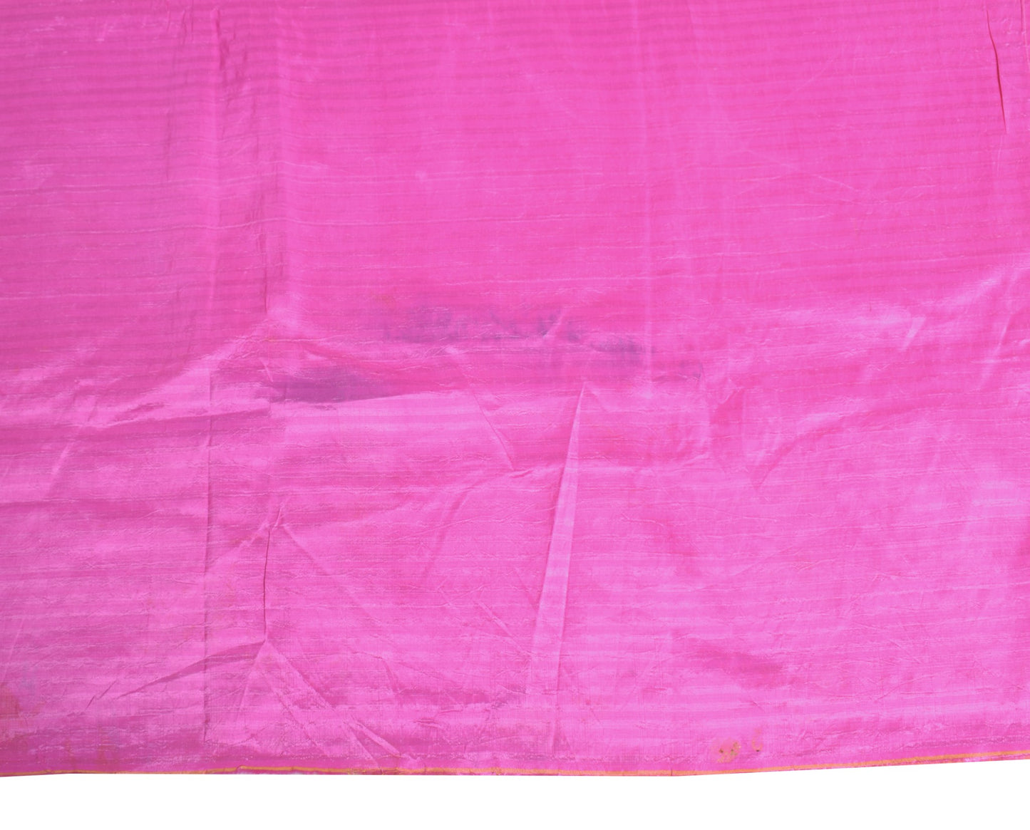 Sushila Vintage Fuchsia Pink Sari Remnant Scrap Pure Silk 4 Yard Craft Fabric