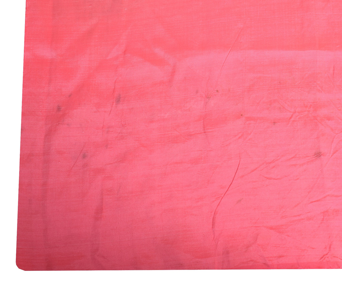 Sushila Vintage Pink Sari Remnant Scrap Multi-Purpose Pure Silk Craft Fabric