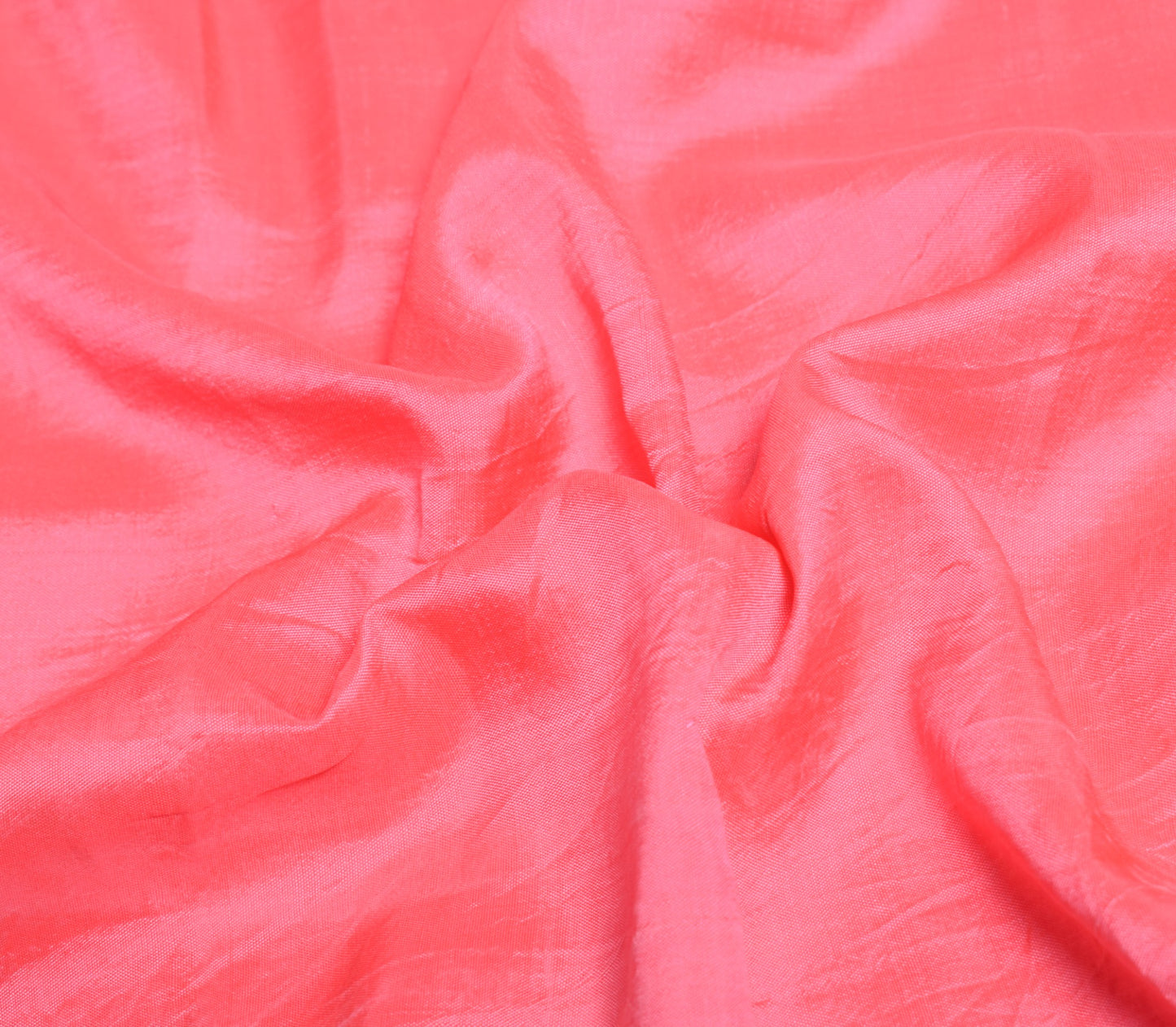 Sushila Vintage Pink Sari Remnant Scrap Multi-Purpose Pure Silk Craft Fabric