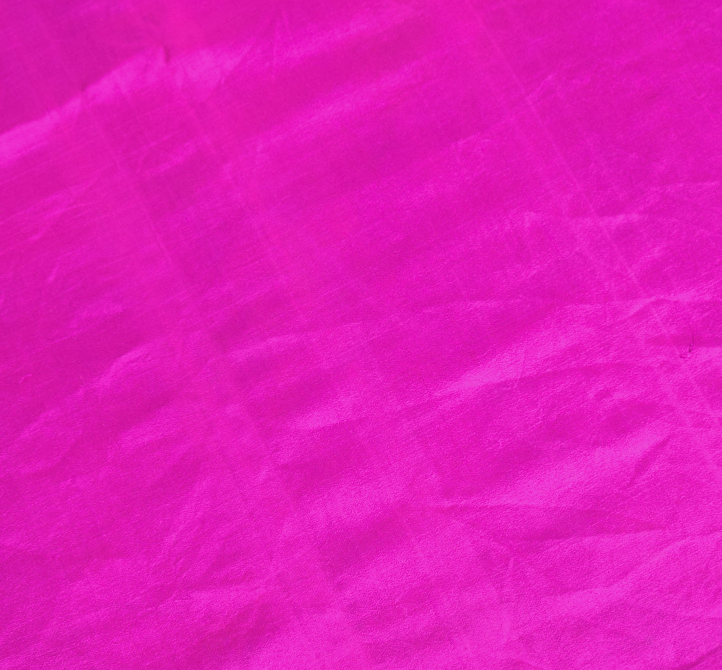 Sushila Vintage Pure Silk Sari Remnant Scrap Magenta Multi-Purpose Craft Fabric