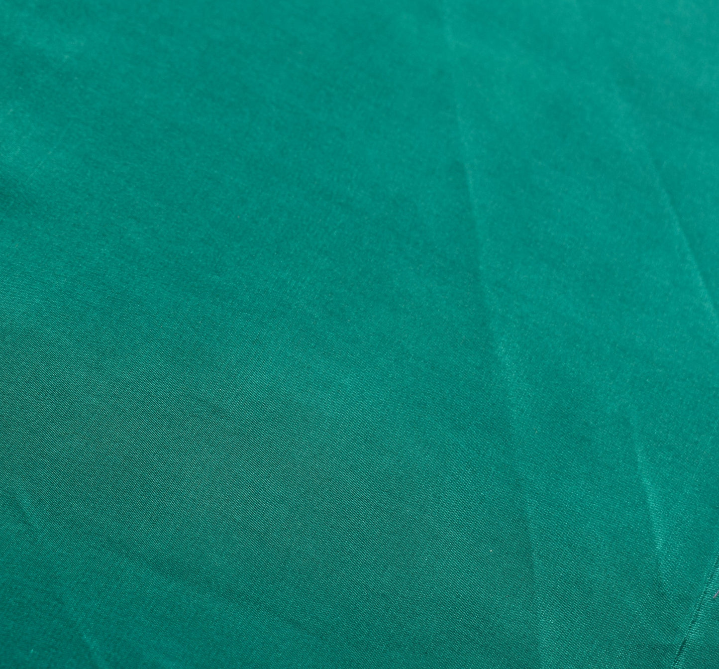 Sushila Vintage Pure Creep Silk Sari Remnant Scrap Teal Green Soft Craft Fabric