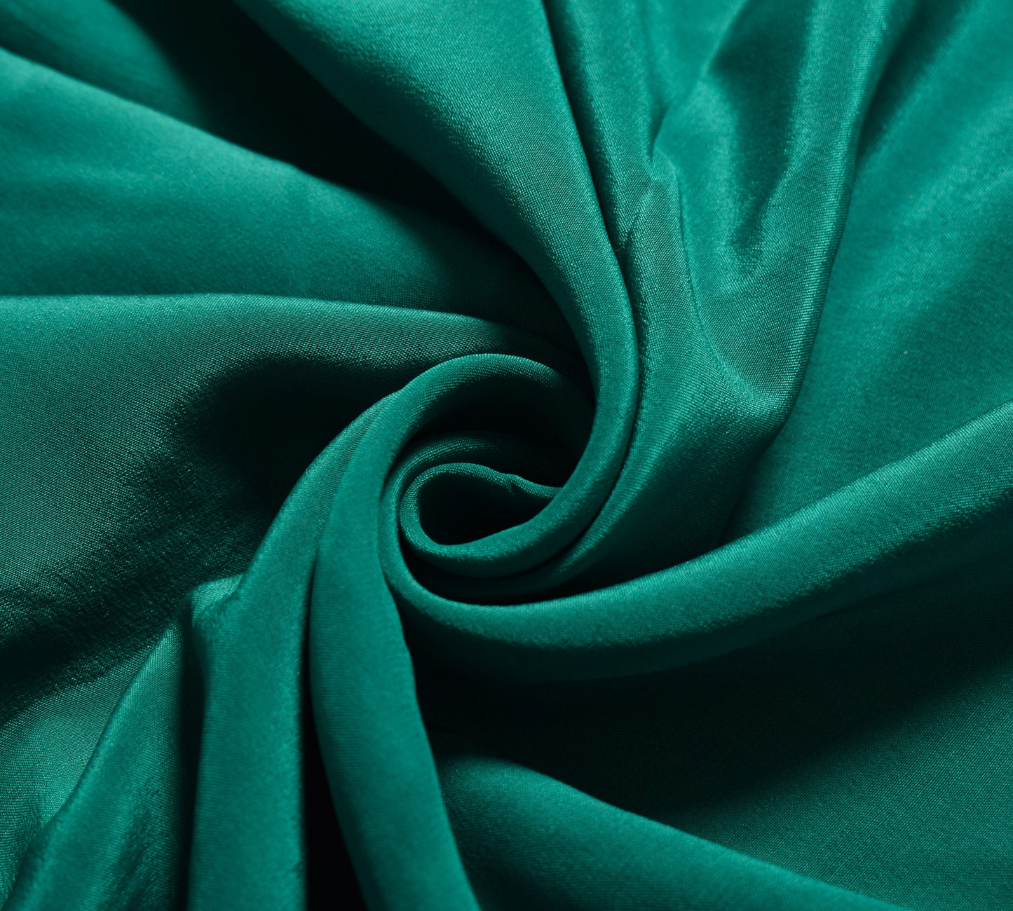 Sushila Vintage Pure Creep Silk Sari Remnant Scrap Teal Green Soft Craft Fabric