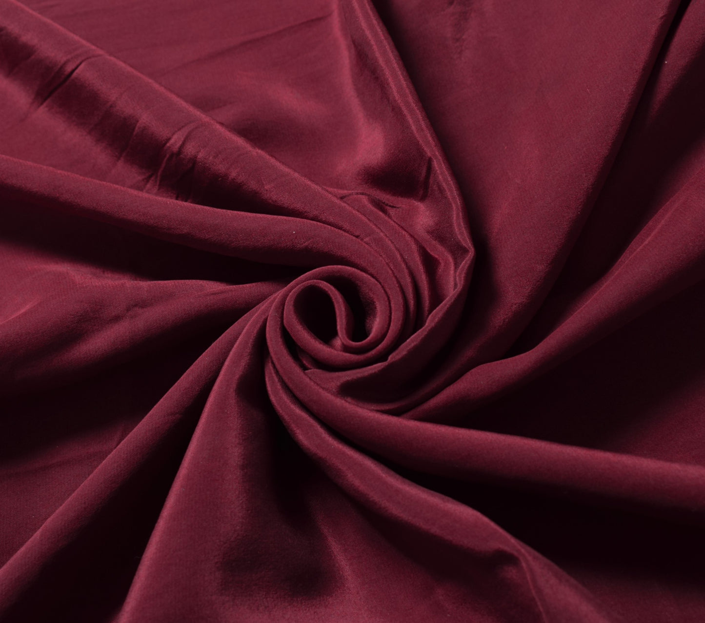Sushila Vintage Maroon Sari Remnant Scrap Pure Crepe Silk 4 Yard Craft Fabric