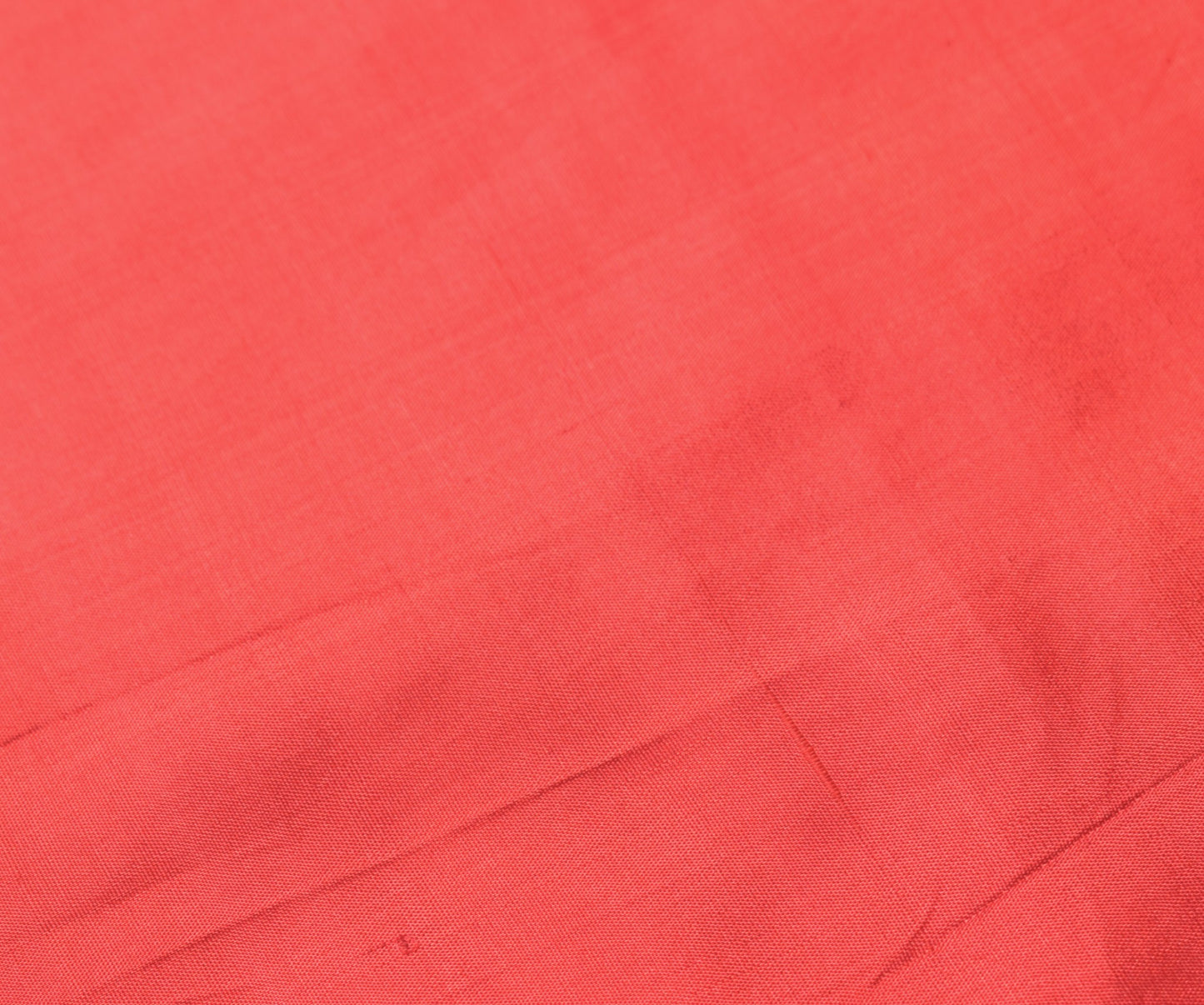 Sushila Vintage Plain Red Sari Remnant Scrap Multi-Purpose PureSilk Craft Fabric