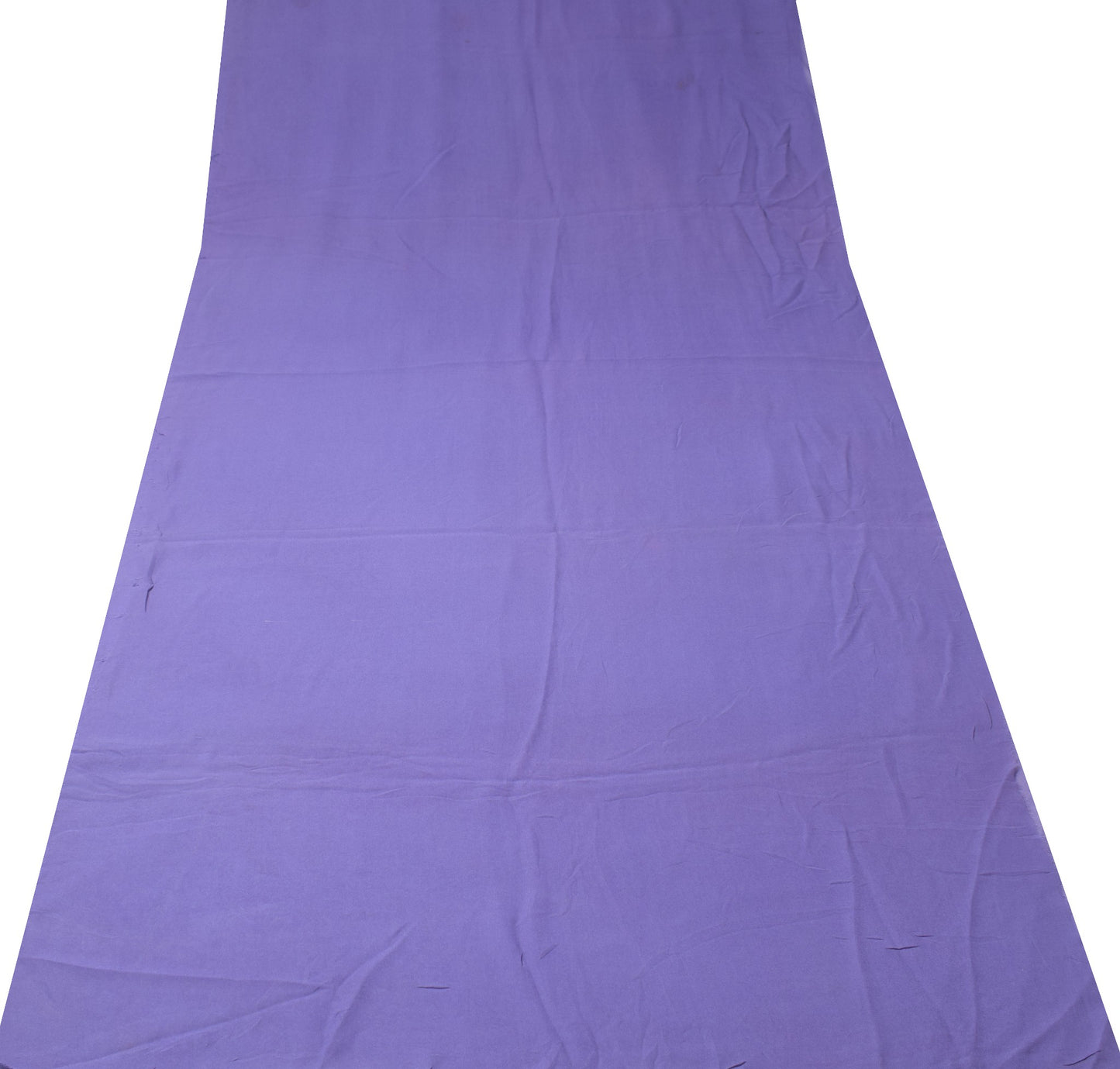 Sushila Vintage Plain Sari Remnant Scrap Pure Georgette Silk Craft Dress Fabric