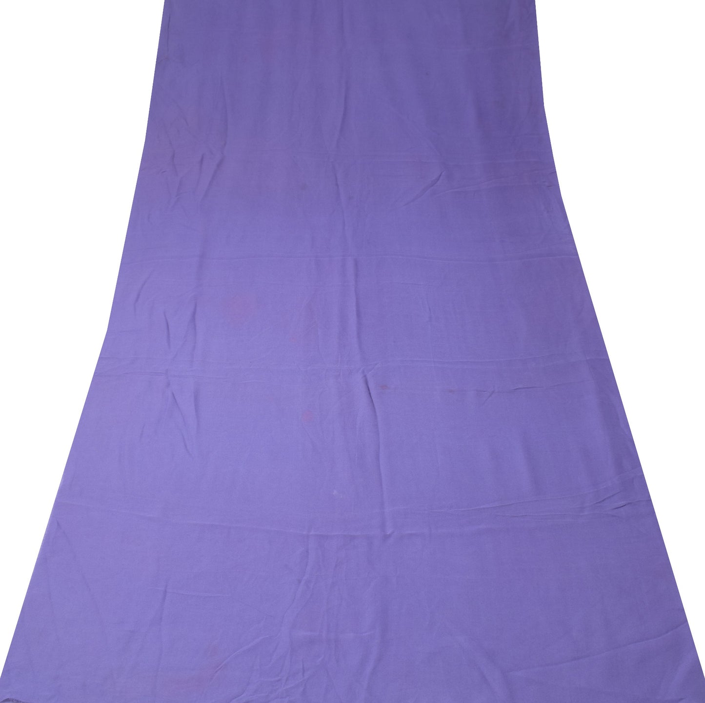 Sushila Vintage Plain Sari Remnant Scrap Pure Georgette Silk Craft Dress Fabric