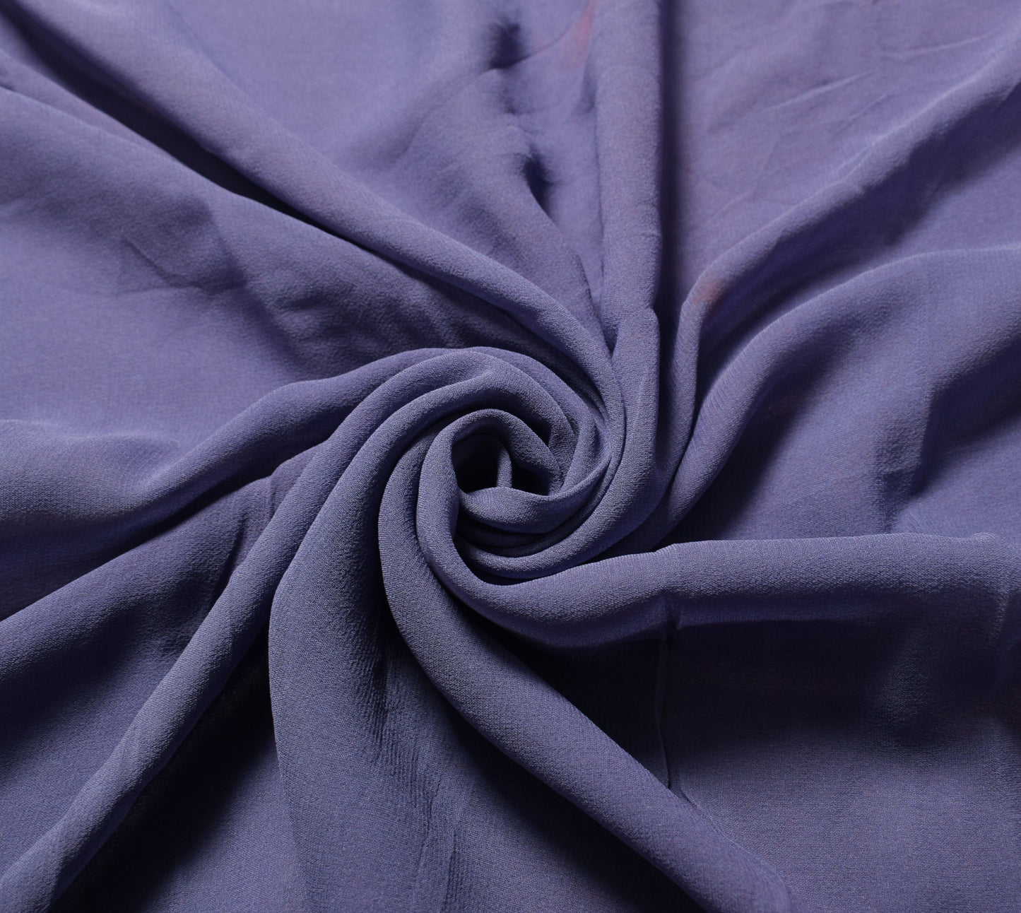 Sushila Vintage Plain Sari Remnant Scrap Pure Georgette Silk Craft Dress Fabric