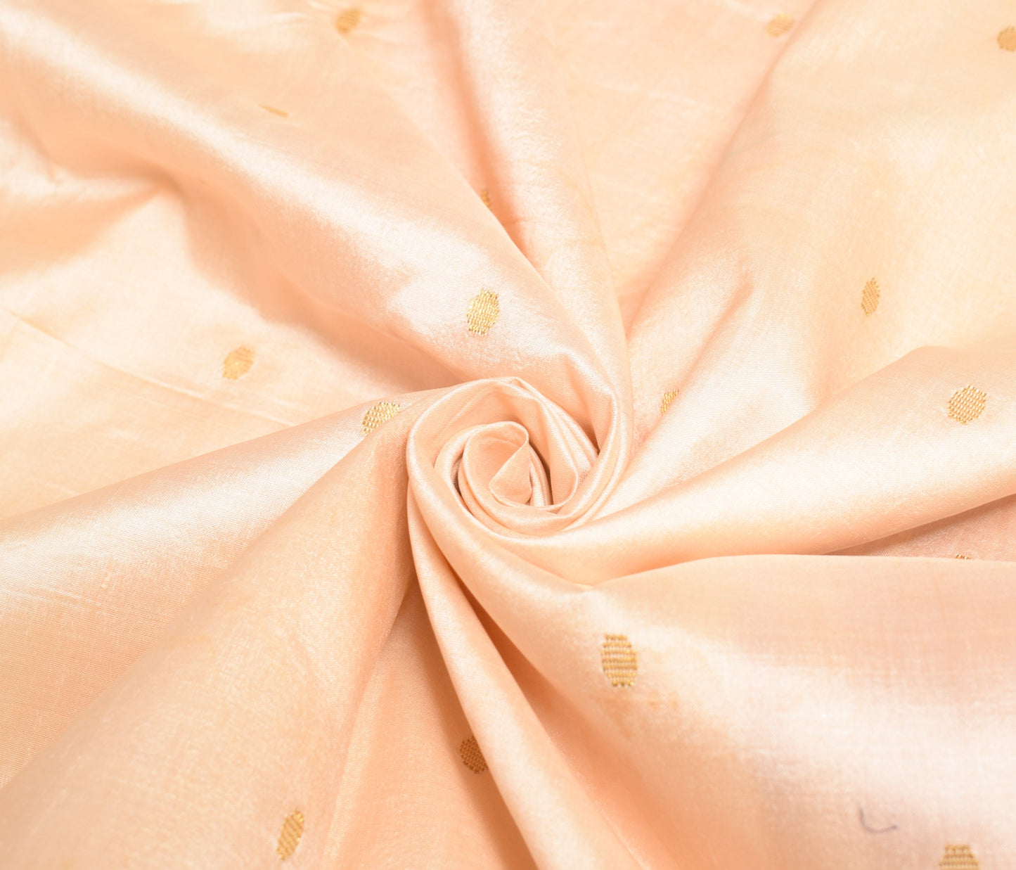 Sushila Vintage Sari Remnant Scrap Beige Multi-Purpose Pure Silk Craft Fabric