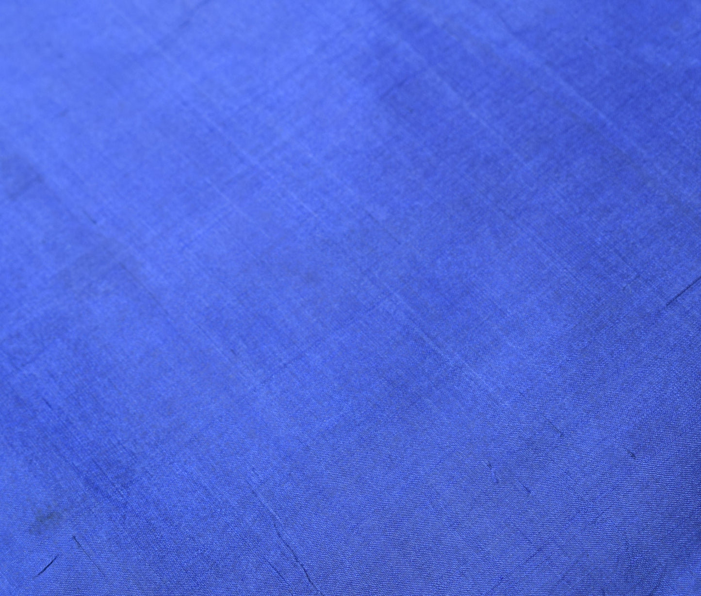 Sushila Vintage Blue Sari Remnant Scrap Multi-Purpose Pure Silk Craft Fabric