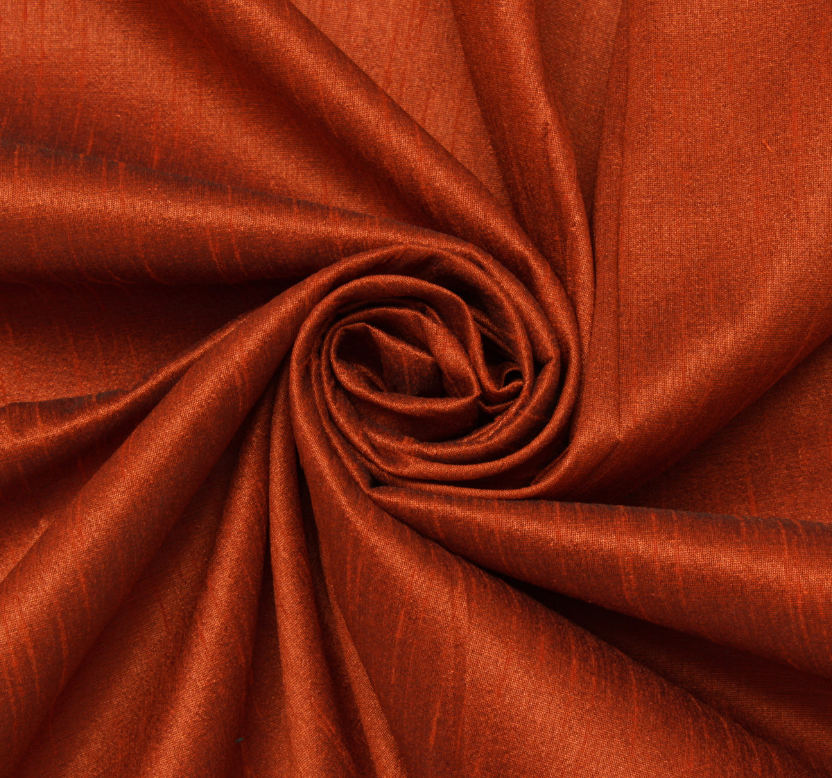 Rust Blend Silk Dupioni Slub Curtain Drape Panel Craft Dress Fabric By the Yard