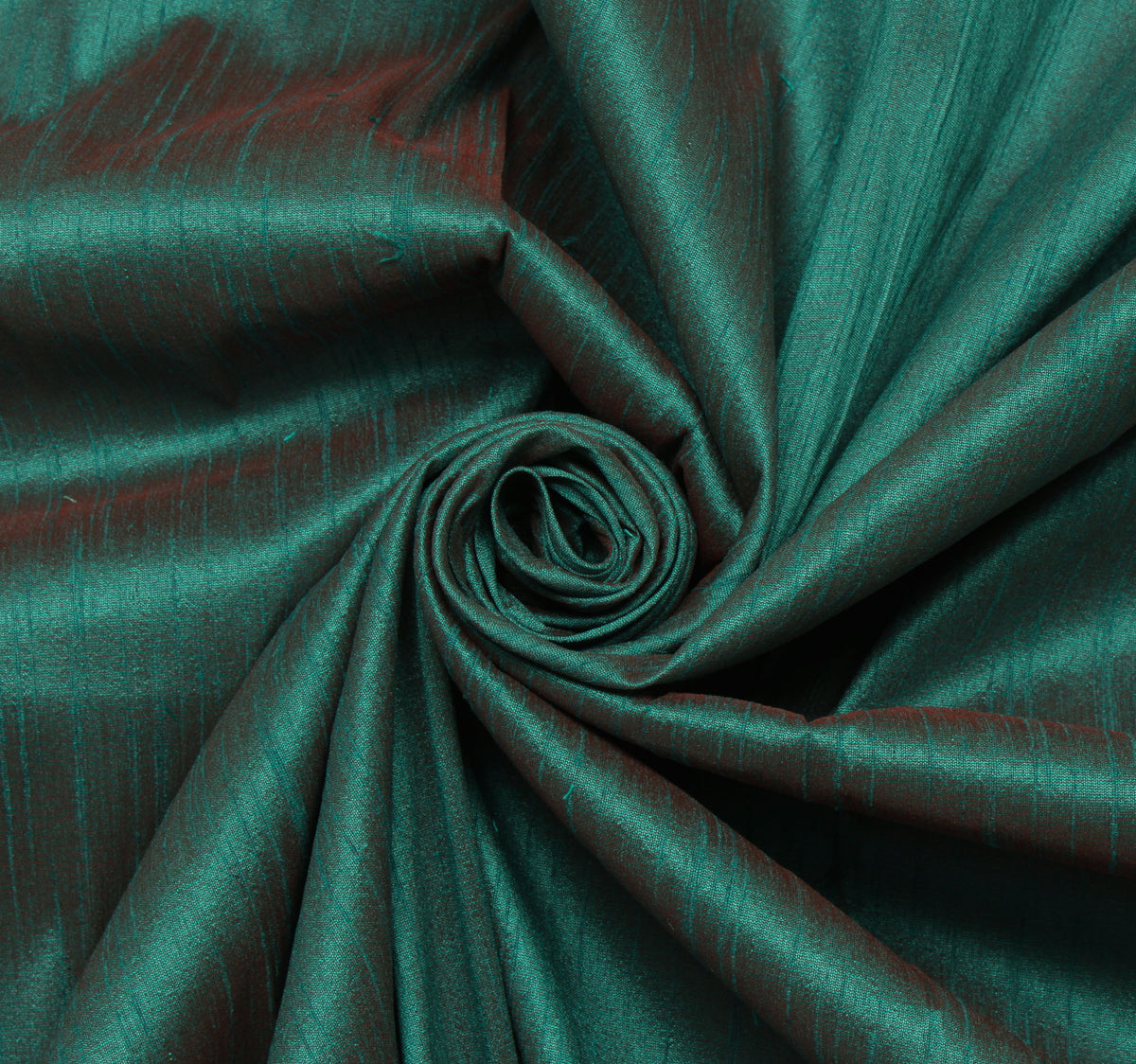 45"Teal Green Blend Silk Dupioni Slub Drape Panel Craft Dress Fabric By the Yard