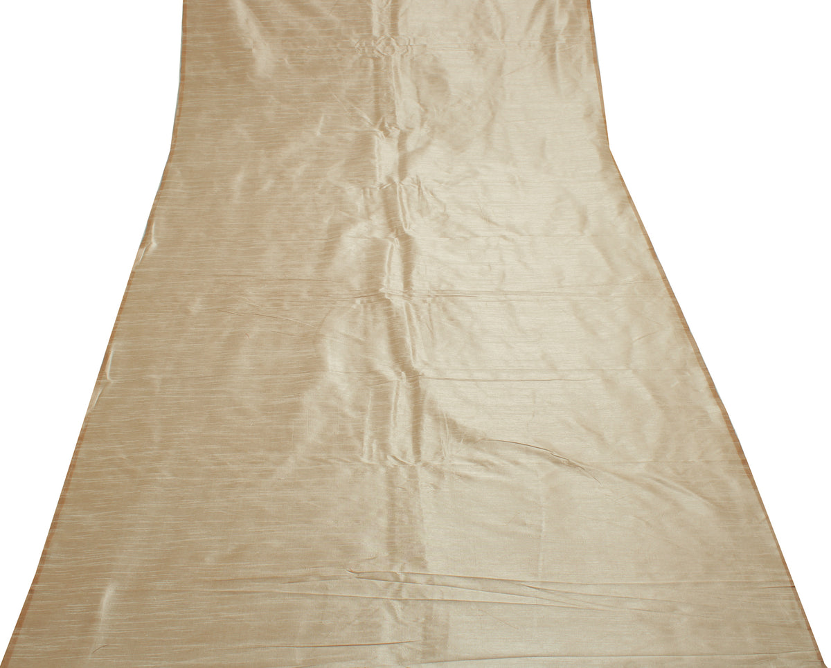 Light Brown Blend Silk Dupioni Slub Curtain Drape Panel Craft Fabric By the Yard