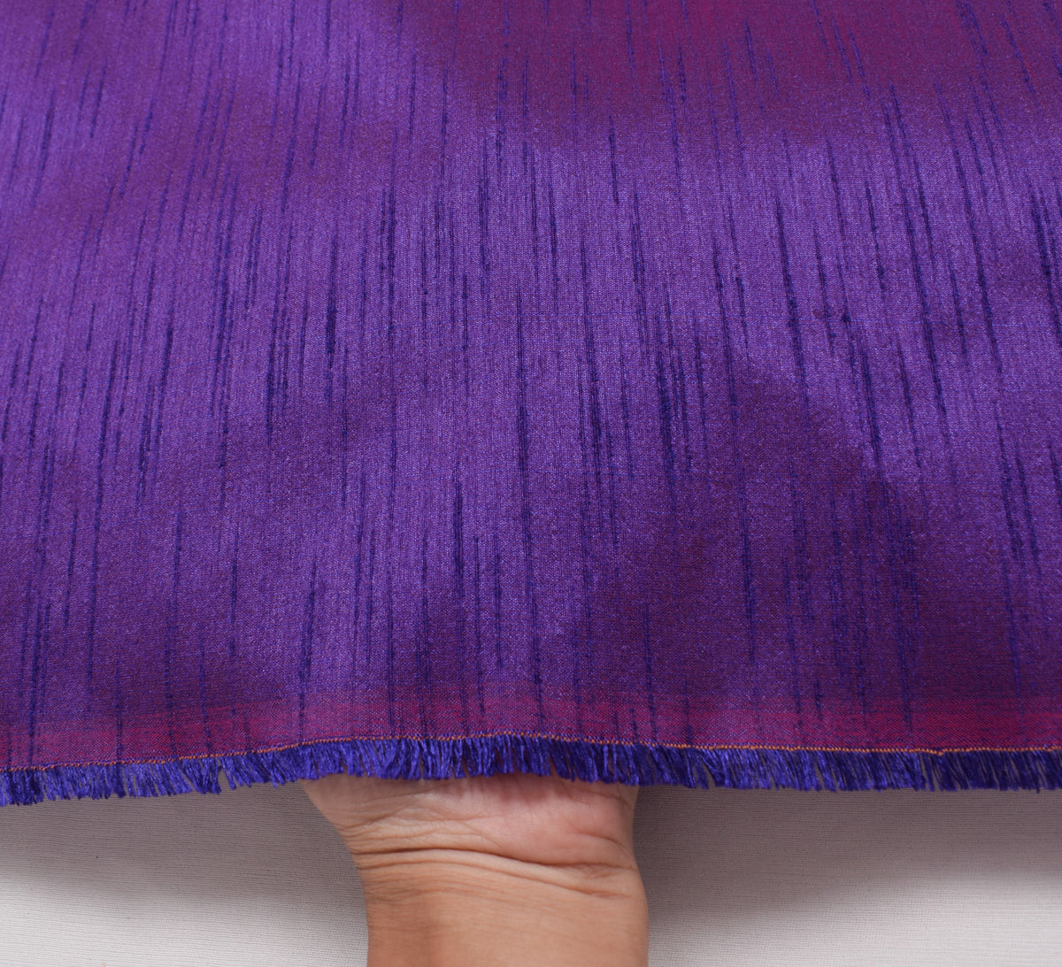 Purple Art Silk Dupioni Slub Curtain Drape Panel Craft Dress Fabric By the Yard