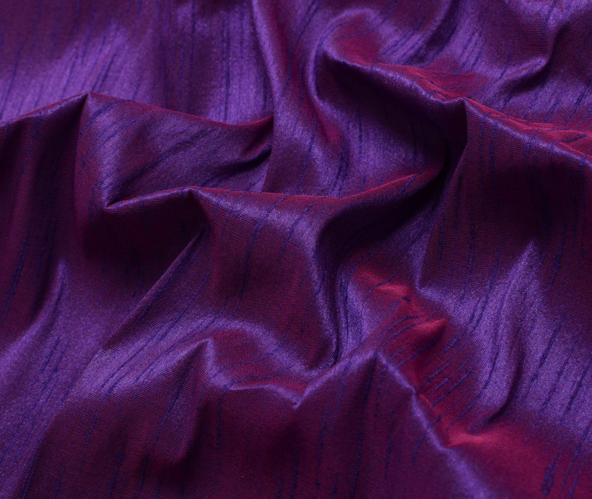 Purple Art Silk Dupioni Slub Curtain Drape Panel Craft Dress Fabric By the Yard
