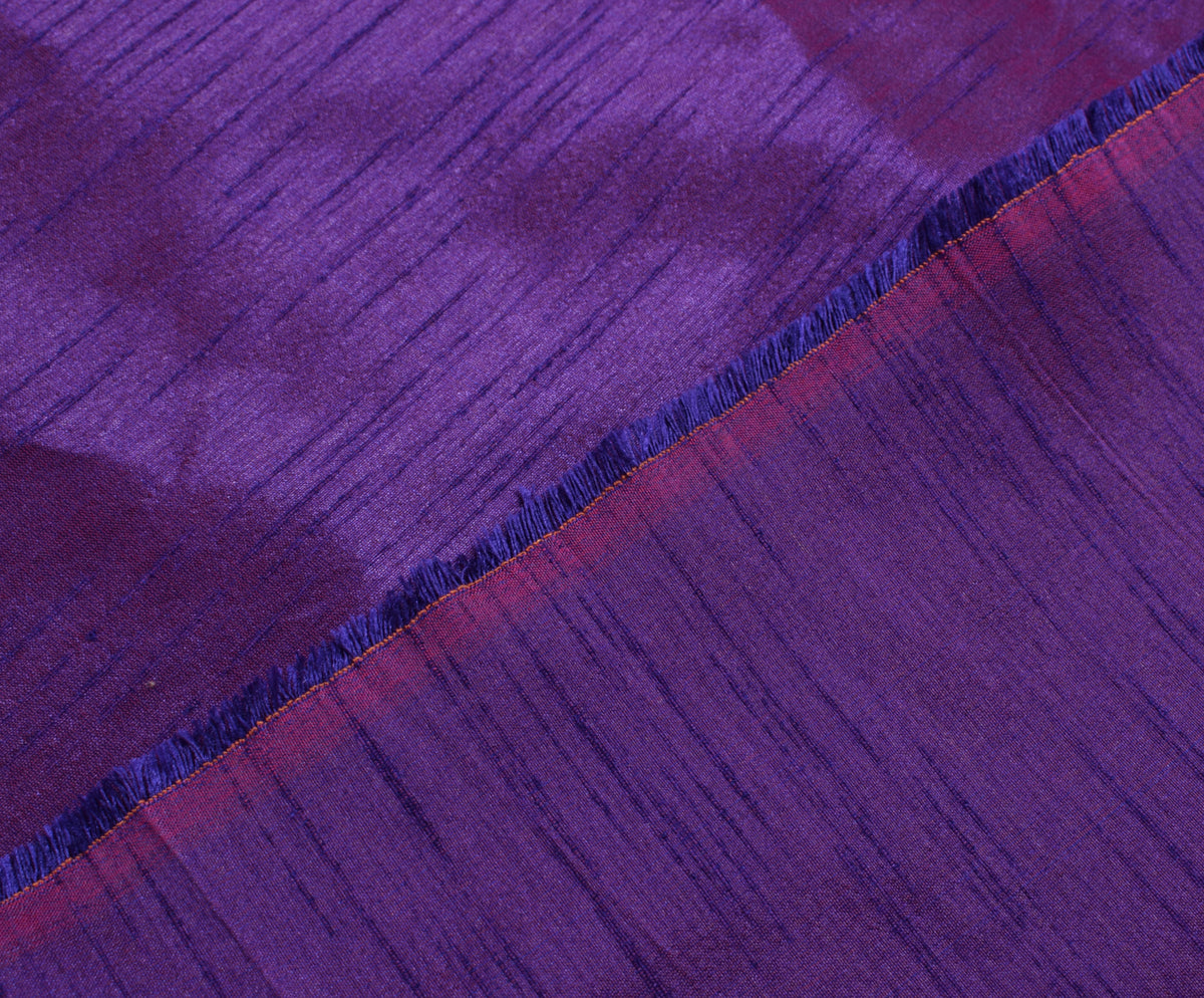 Purple Art Silk Dupioni Slub Curtain Drape Panel Craft Dress Fabric By the Yard