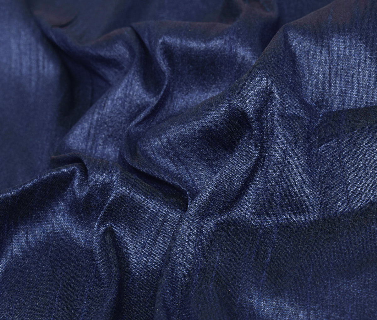 Blue Blend Silk Dupioni Slub Curtain Drape Panel Craft Dress Fabric By the Yard