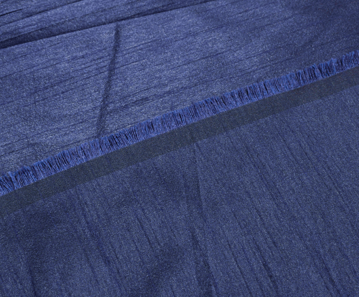 Blue Blend Silk Dupioni Slub Curtain Drape Panel Craft Dress Fabric By the Yard