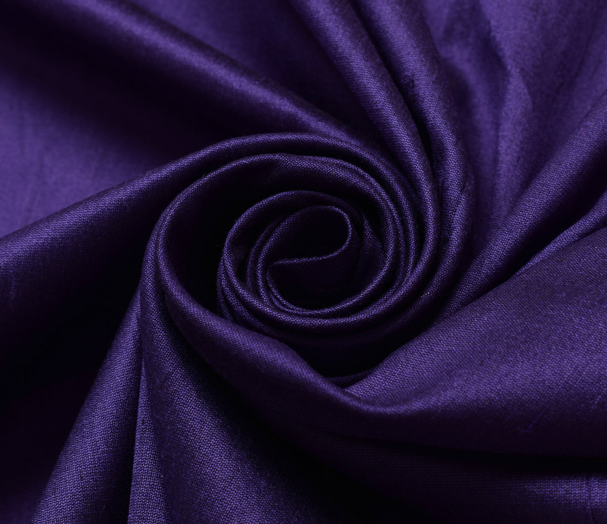Blue Blend Silk Dupioni Slub Curtain Drape Panel Craft Dress Fabric By the Yard