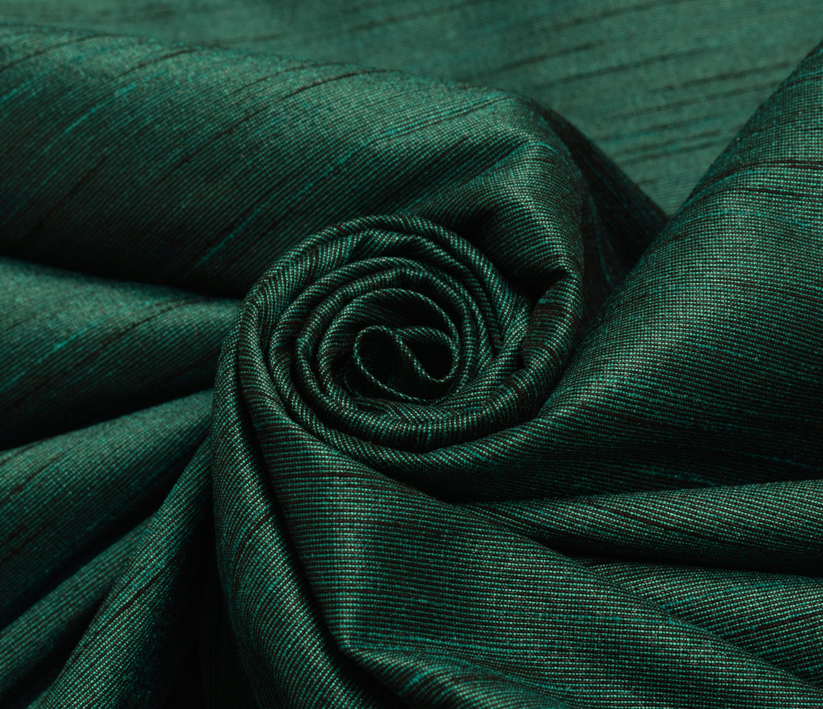 Green Blend Silk Dupioni Slub Curtain Drape Panel Craft Dress Fabric By the Yard