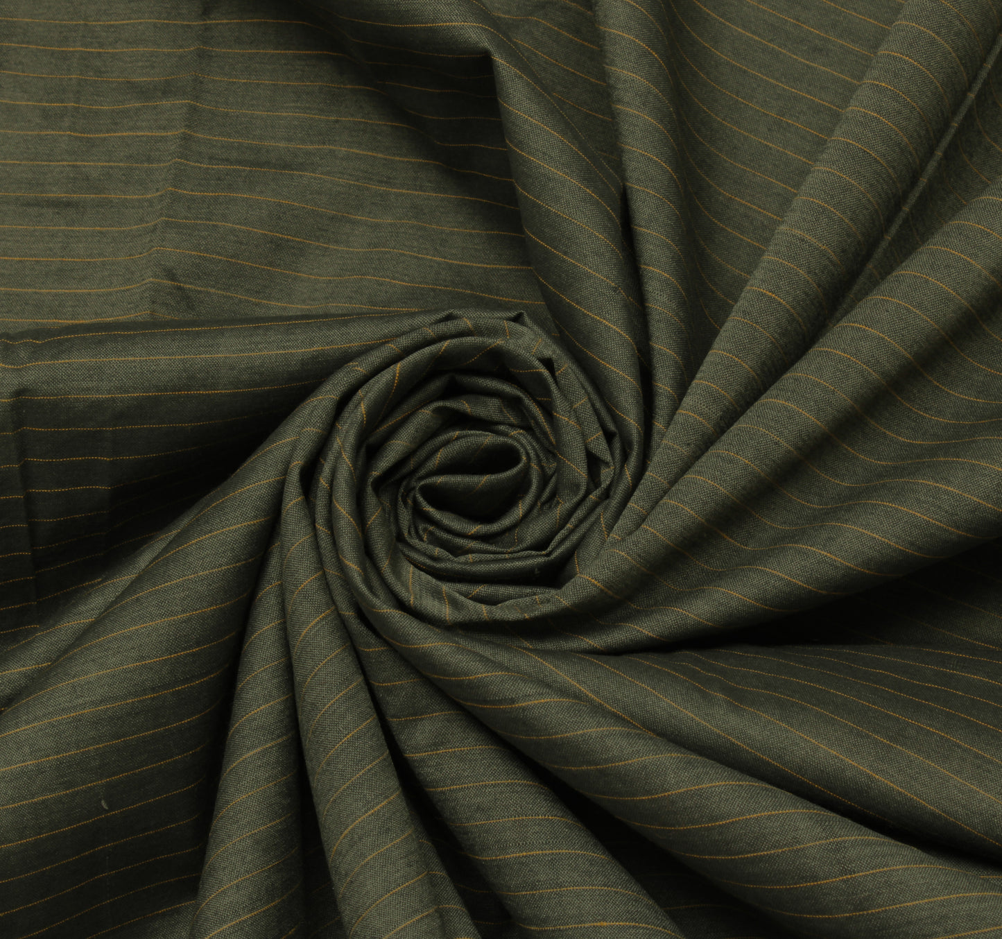 Sushila Vintage Gray Indian Saree 100% Pure Cotton Woven Floral Sari Fabric