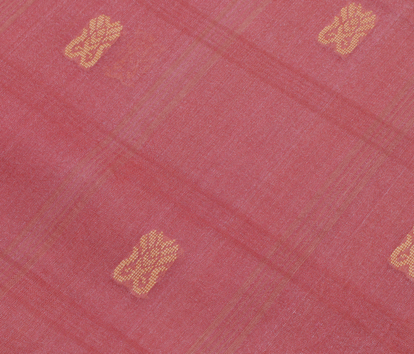 Sushila Vintage Indian Saree 100% Pure Silk Woven Floral Sari Craft 5 YD Fabric