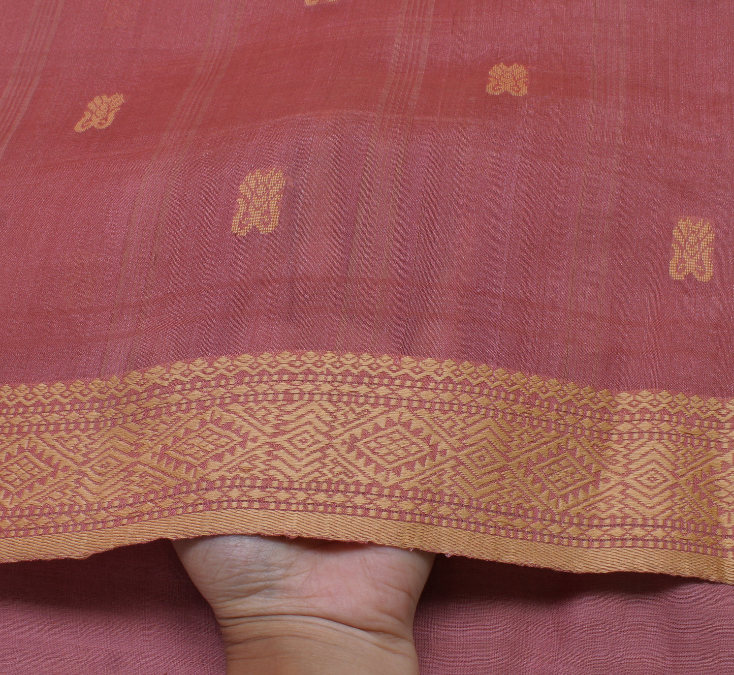 Sushila Vintage Indian Saree 100% Pure Silk Woven Floral Sari Craft 5 YD Fabric
