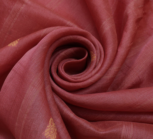 Sushila Vintage Indian Saree 100% Pure Silk Woven Floral Sari Craft 5 YD Fabric