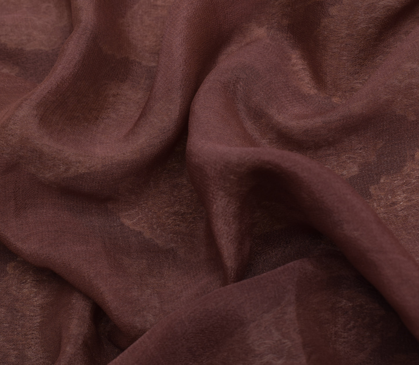 Sushila Vintage Maroon Saree 100% Pure Silk Embroidered Floral Sari Craft Fabric