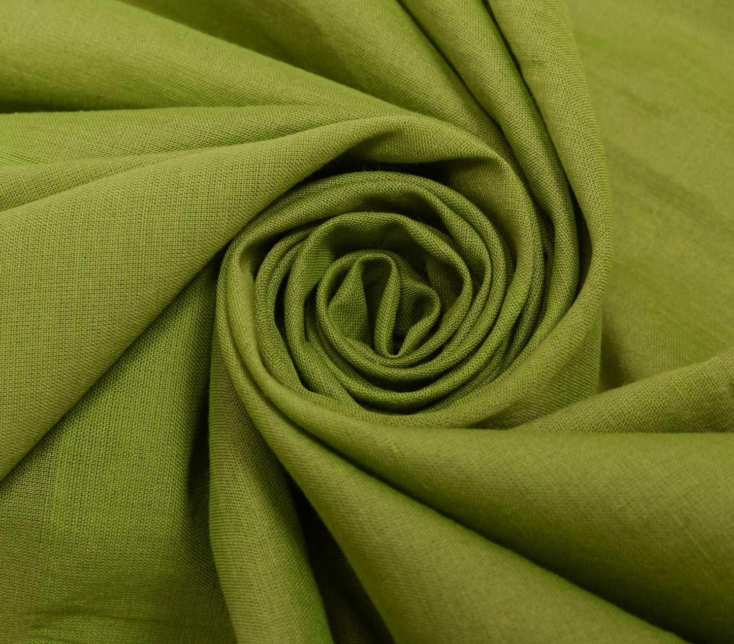 Sushila Vintage Green Indian Saree Blend Cotton Woven Floral Sari Craft Fabric