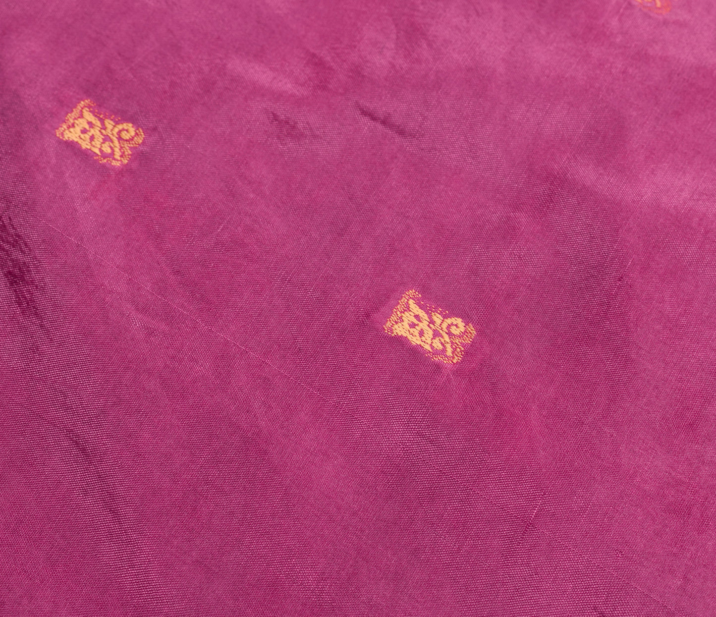 Sushila Vintage Indian Saree Art Silk Baluchari Woven Soft 5YD Sari Craft Fabric