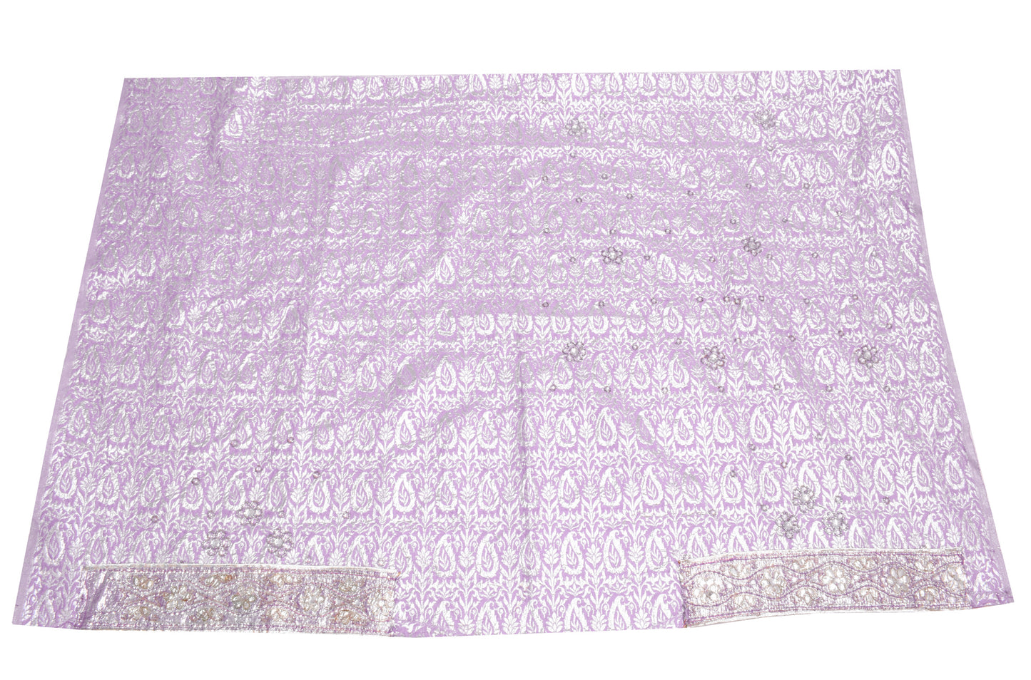 Sushila Vintage Lavender Designer Saree Georgette Silk Sari with Blouse Fabric