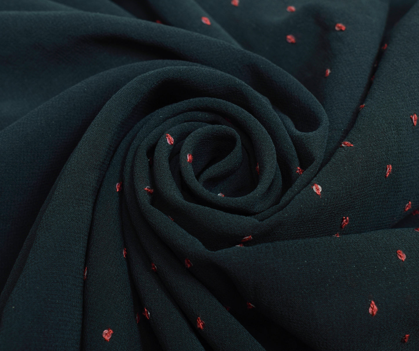 Sushila Vintage Black Bollywood Saree 100% Pure Georgette Silk Sequins Work Sari Fabric