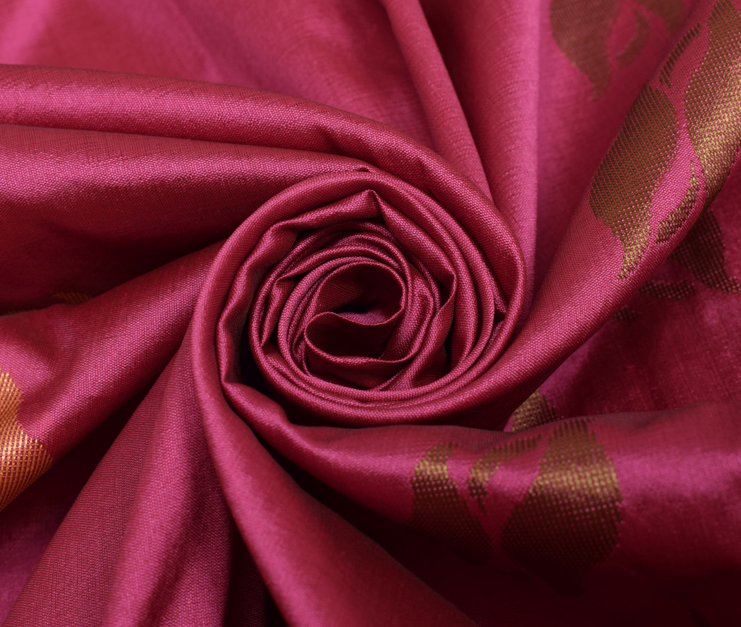 Sushila Vintage Indian Pink Saree Blend Silk All Over Woven Sari Craft  Fabric