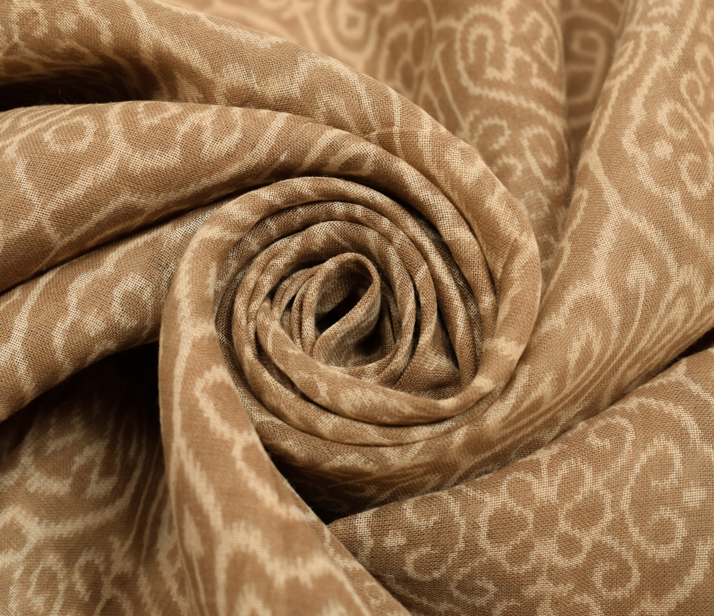 Sushila Vintage Brown Saree 100% Pure Cotton Printed Floral Sari Craft Fabric
