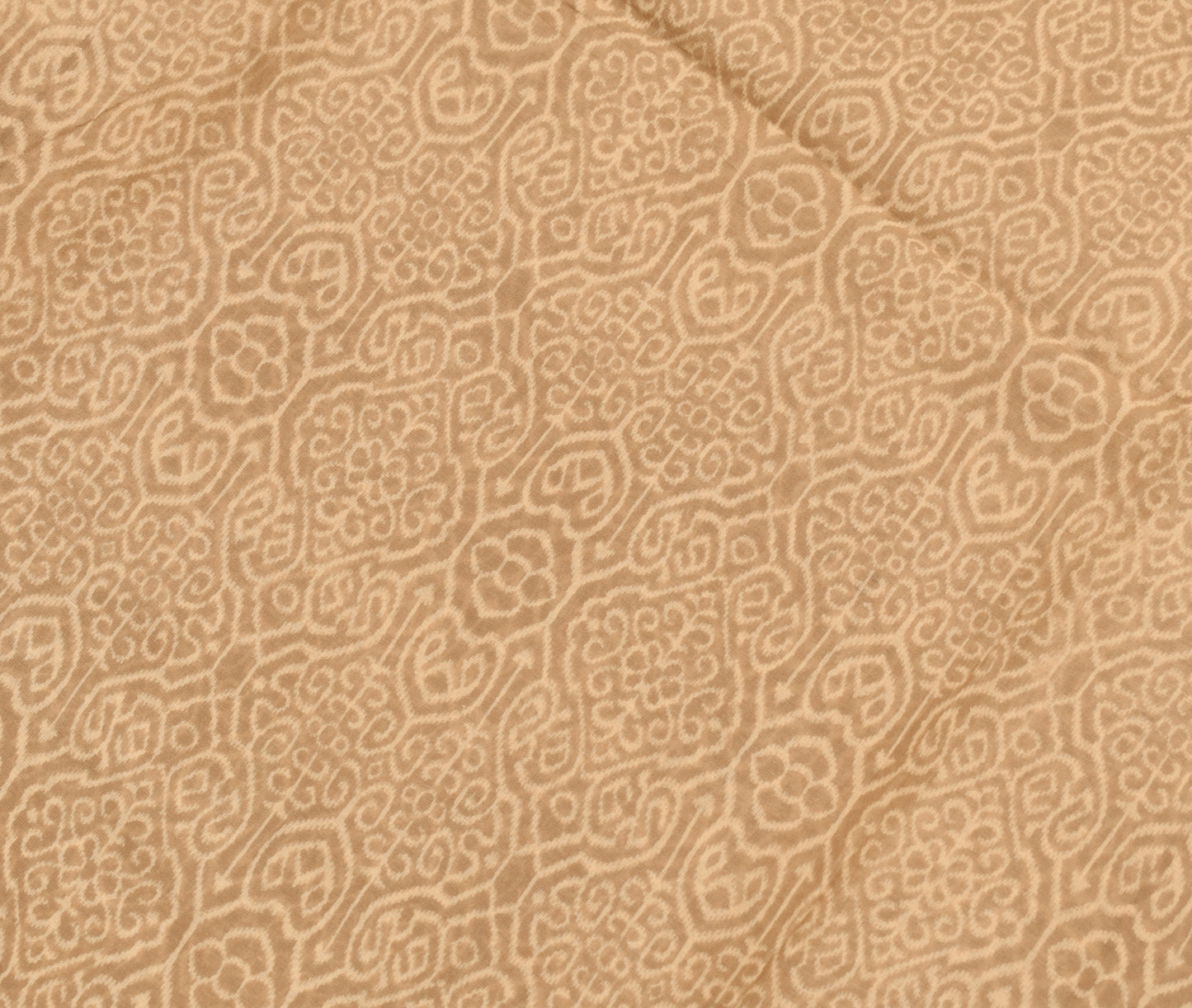 Sushila Vintage Brown Saree 100% Pure Cotton Printed Floral Sari Craft Fabric