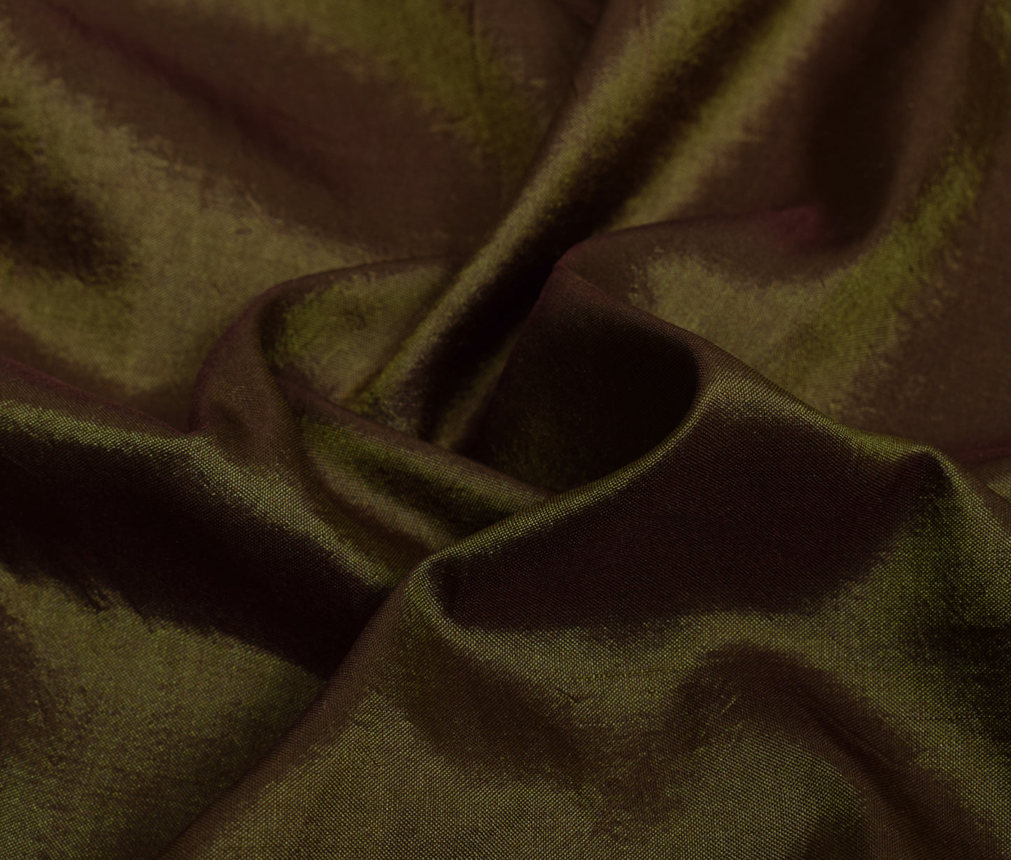 Sushila Vintage Green Dual Tone Saree 100% Pure silk Woven Polka Dot Sari Fabric