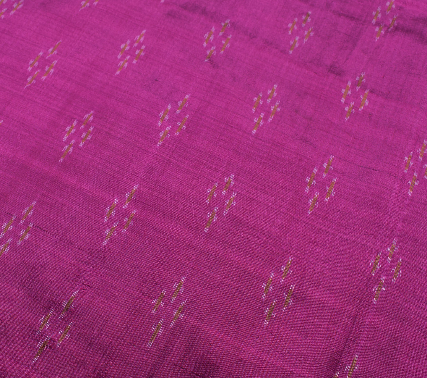 Sushila Vintage Purple Saree Pure Silk Hand Woven Ikat Patola Sari Craft Fabric