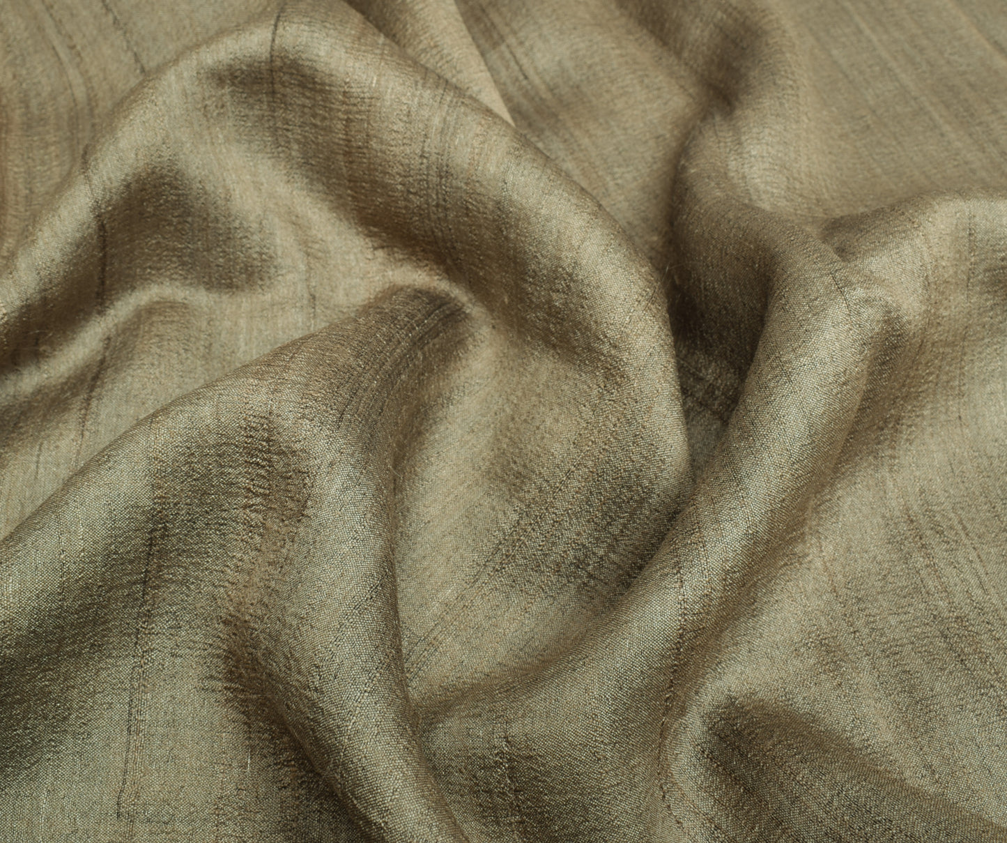 Sushila Vintage Gray Indian Saree 100% Pure Woolen Woven Sari 5 YD Craft Fabric