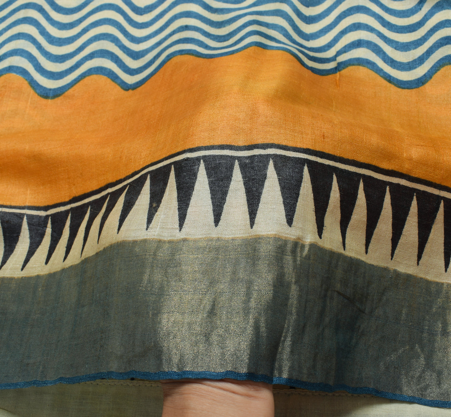 Sushila Vintage Cream Saree 100% Pure Woolen Woven Floral Soft Sari Craft Fabric